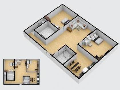 Spacious two-bedroom apartment with full amenities - image 14